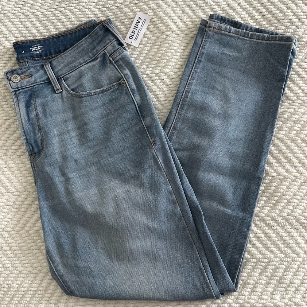 Old Navy High Rise Power Slim Straight Size 10